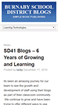 Mobile Screenshot of blogs.sd41.bc.ca